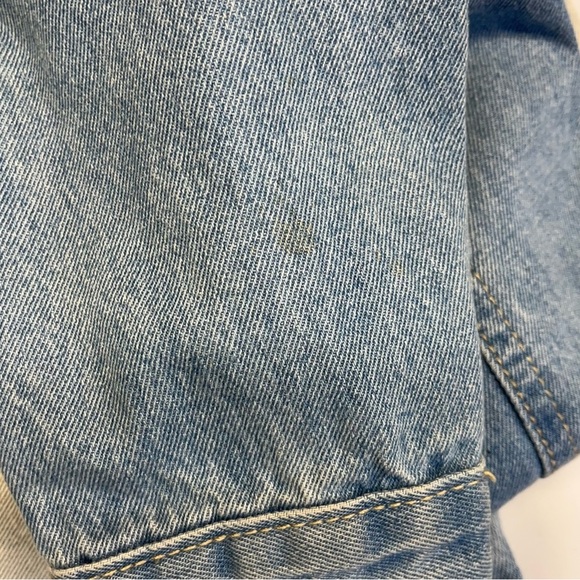 Forever 21 Los Angeles size small blue ombré oversized denim faded jean jacket - Picture 11 of 11